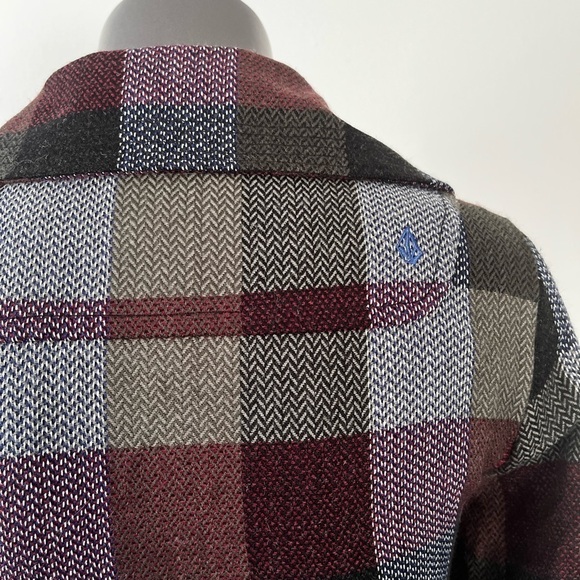Volcom Women’s Junior Plaid to the Bone Peacoat Style Jacket Size‎ XS. # Cold - Picture 5 of 12